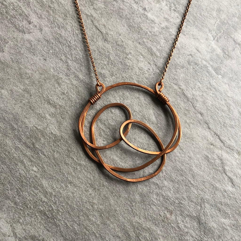 Bold Copper "Controlled Chaos" Necklace