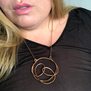 Bold Copper "Controlled Chaos" Necklace