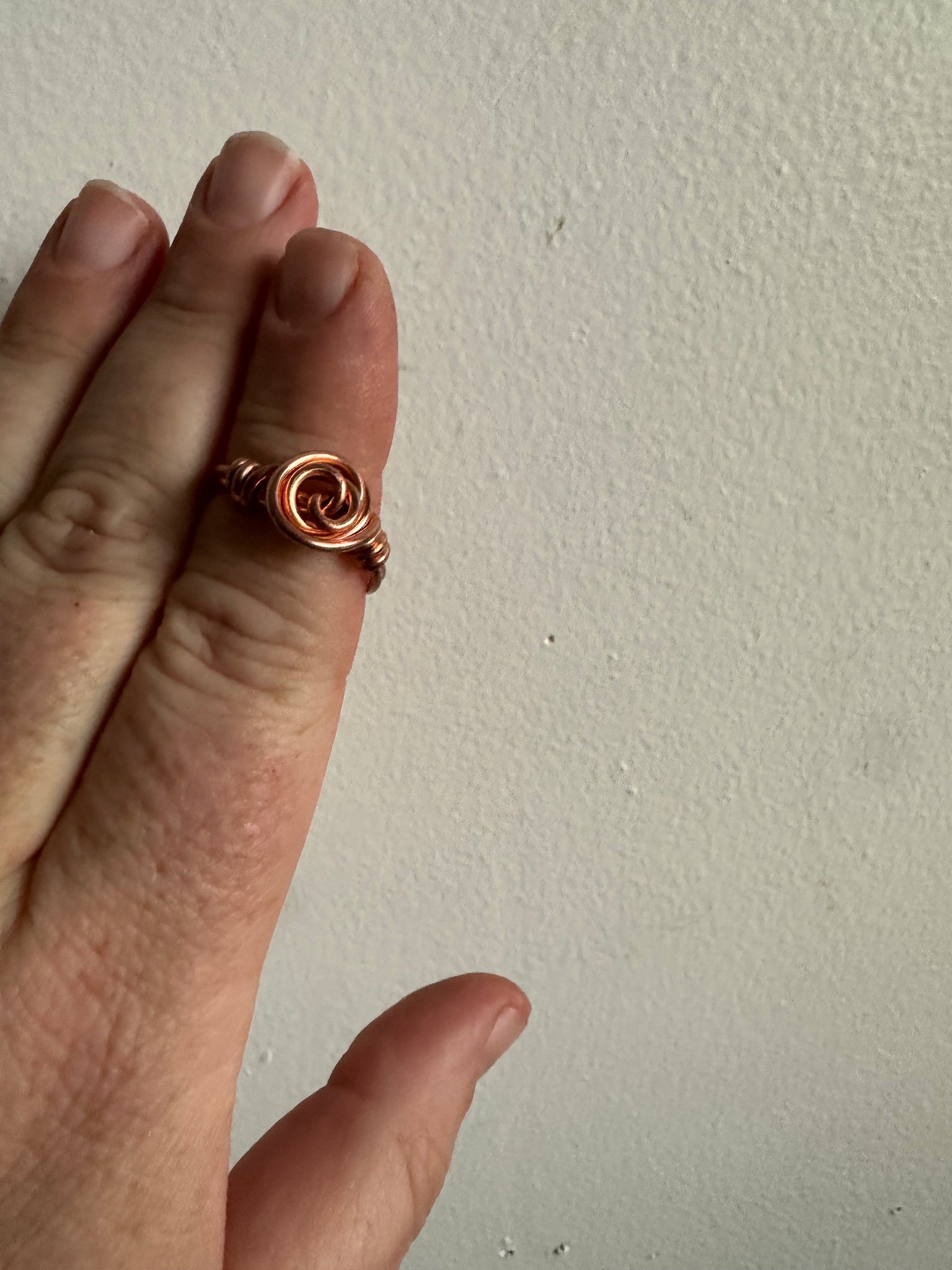 Copper Rosette Ring