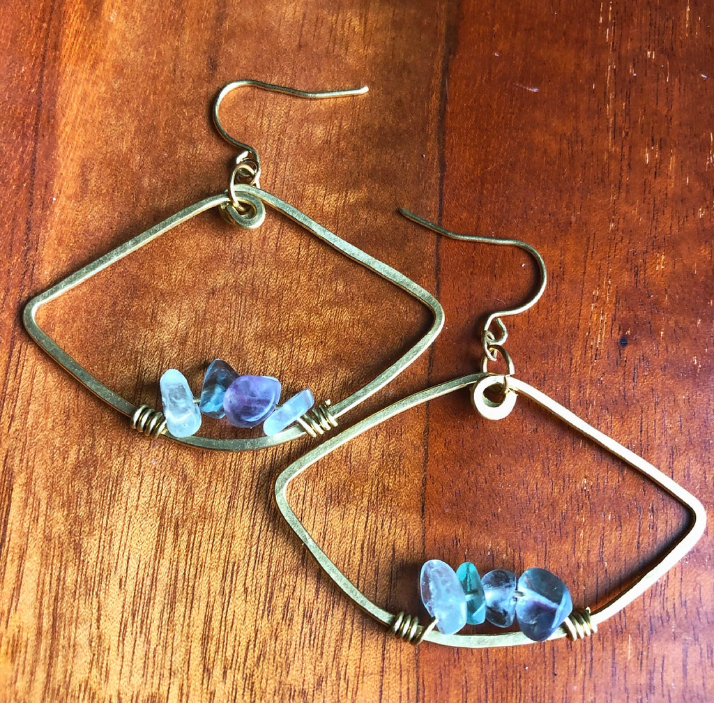 Fluorite + Brass Eyes