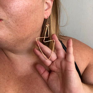 Interwoven Angle Earrings (Style 3)