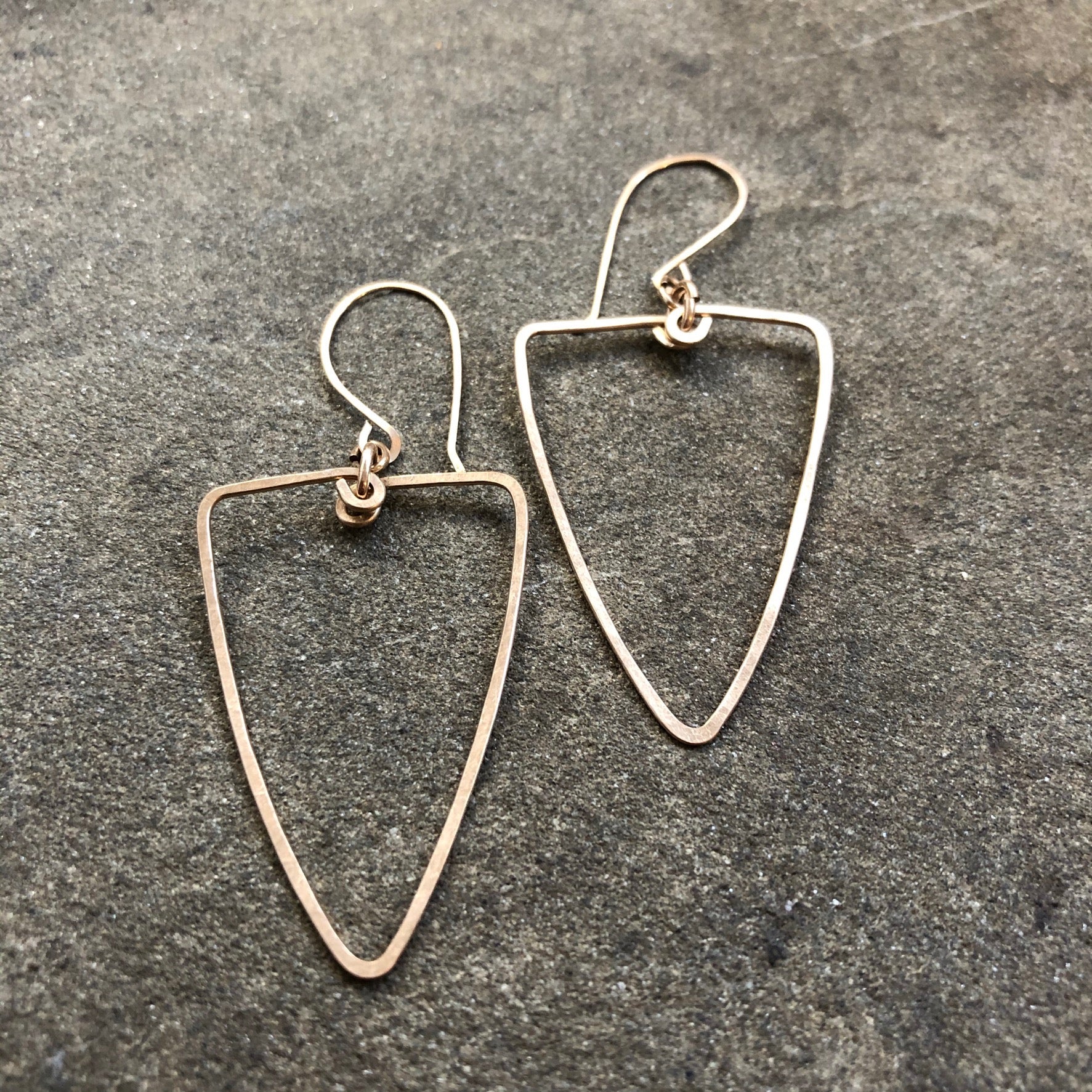 Upside Down Triangle Earrings