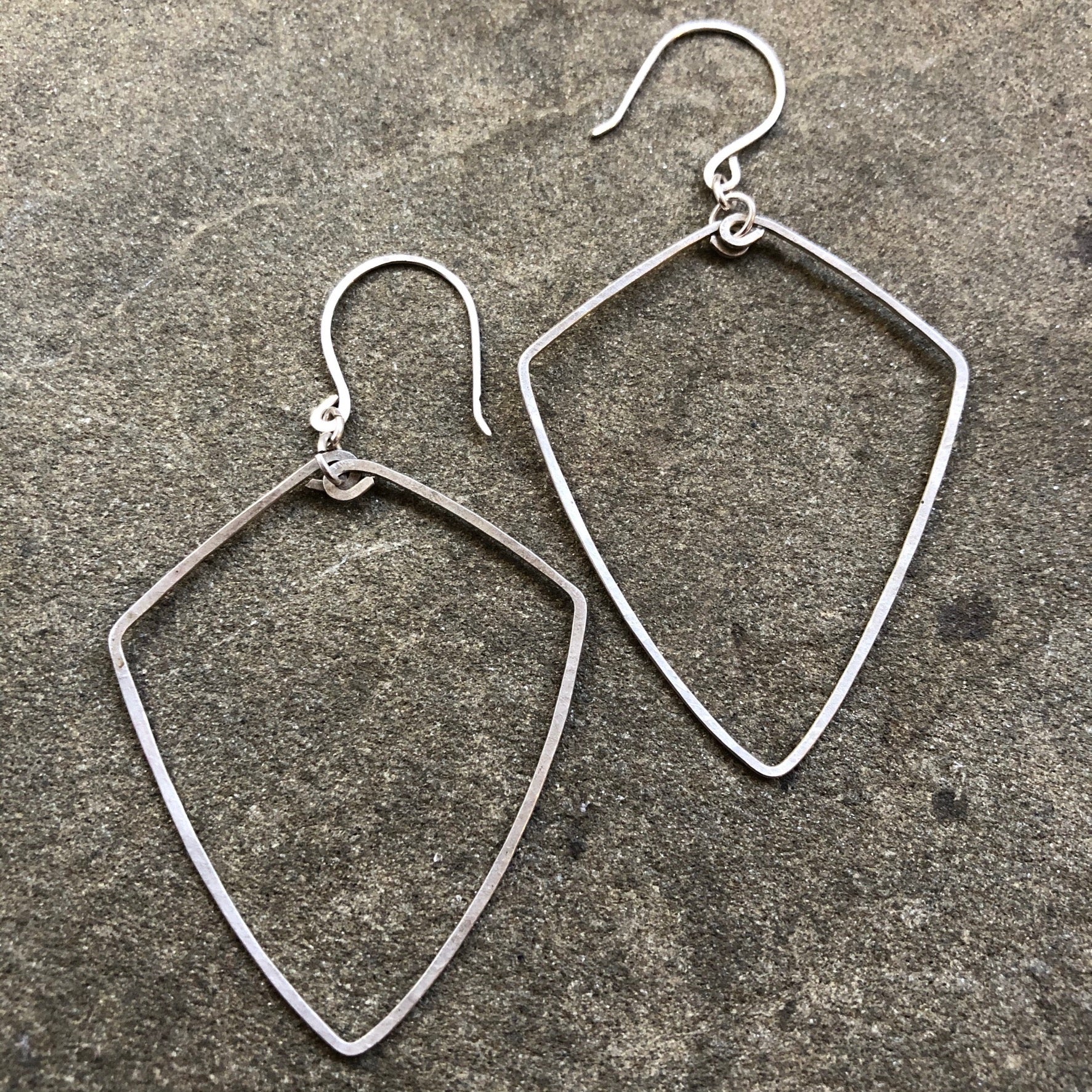 Sterling Shield Earrings (large)