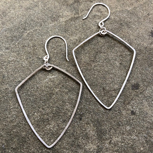 Sterling Shield Earrings (large)