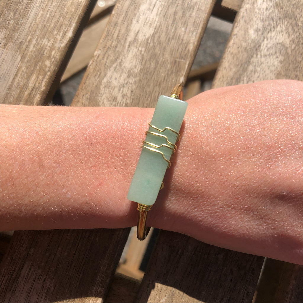 Aventurine Crystal Cuff