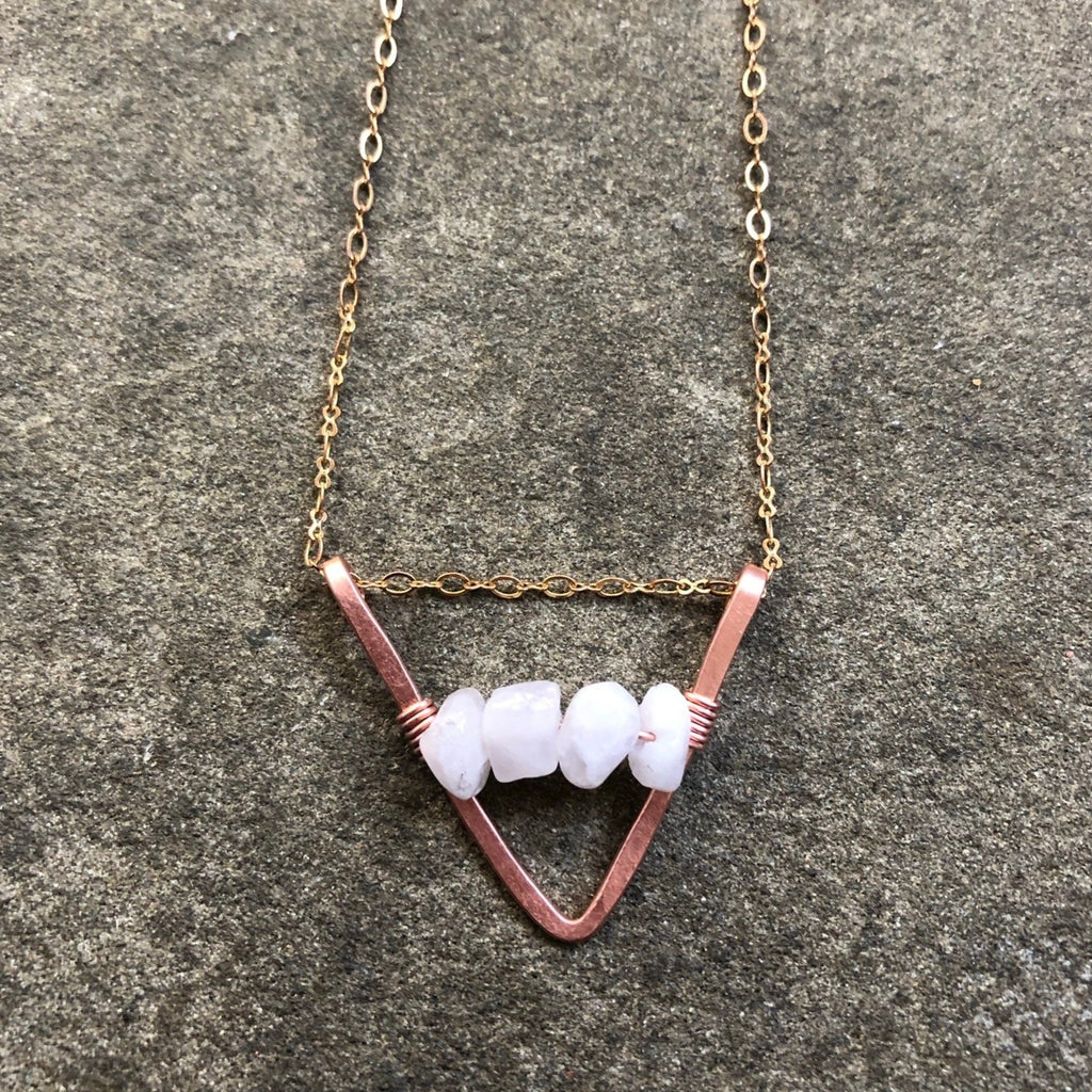 Rose Quartz Chevron