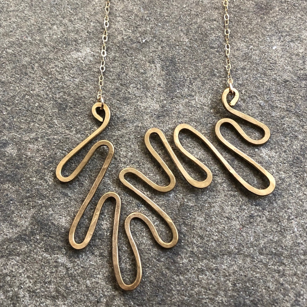 Sculptural Coral Necklace