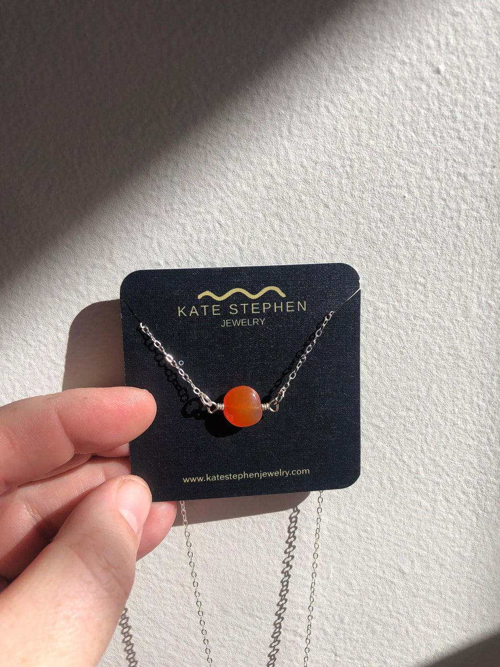 Round Carnelian Moment Necklace