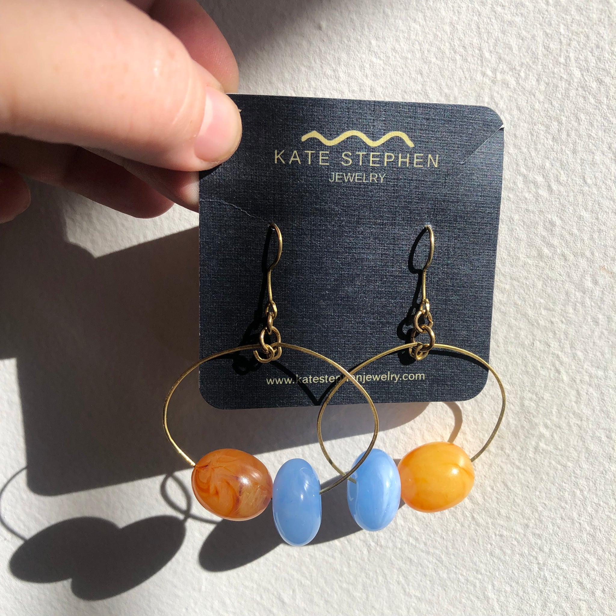 KSJ Brass Hoops X Vintage Bauble Duo