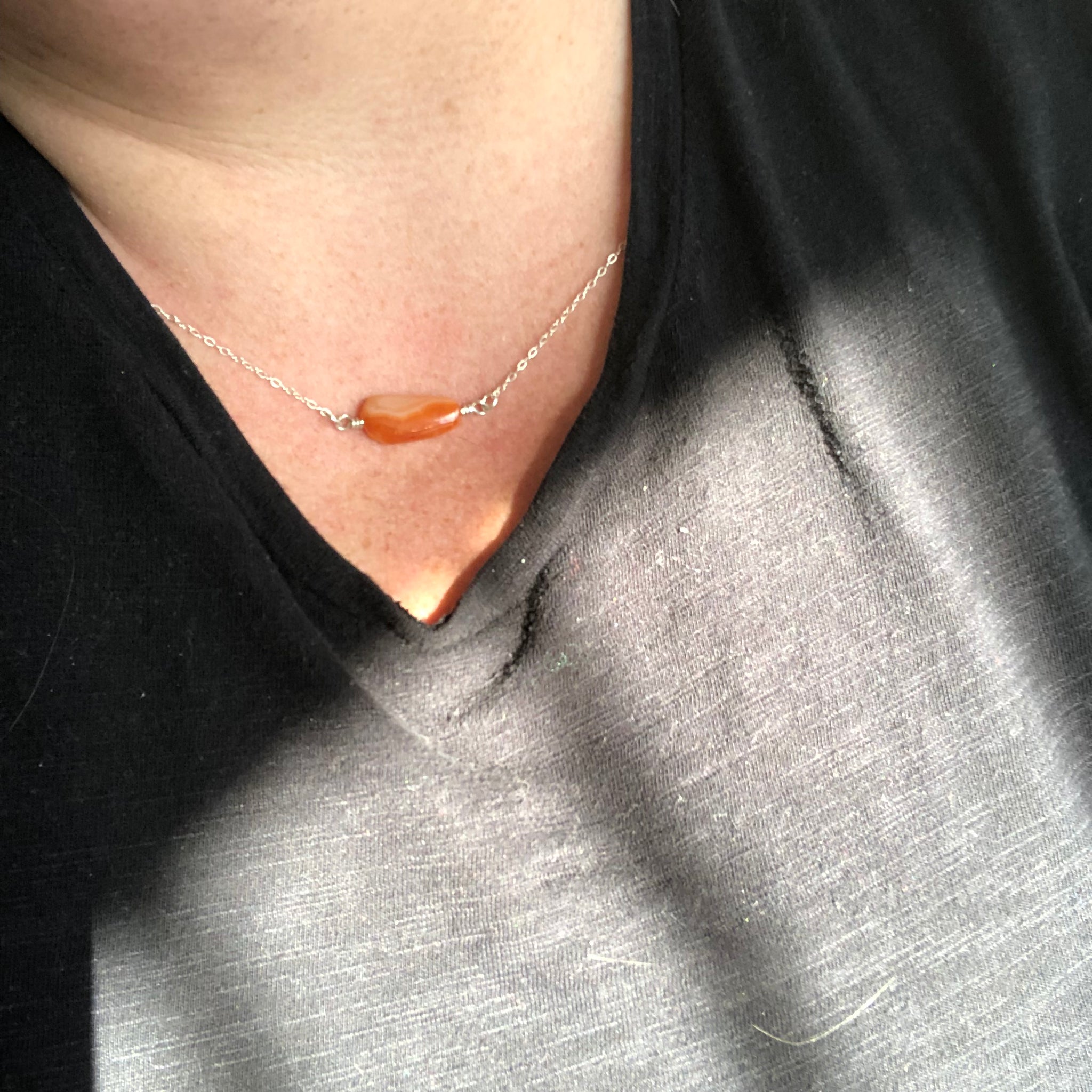 Carnelian Moment Necklace