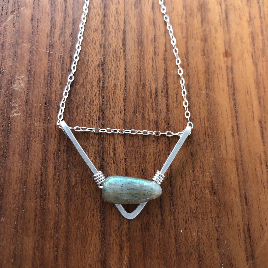 Silver Chevron || Flashy Labradorite