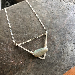 Silver Chevron || Flashy Labradorite