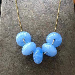 KSJ x Composed Vintage Bright Blue Bead Necklace