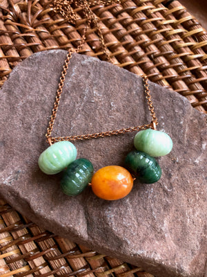 KSJ X Vintage Bead Necklace Arc
