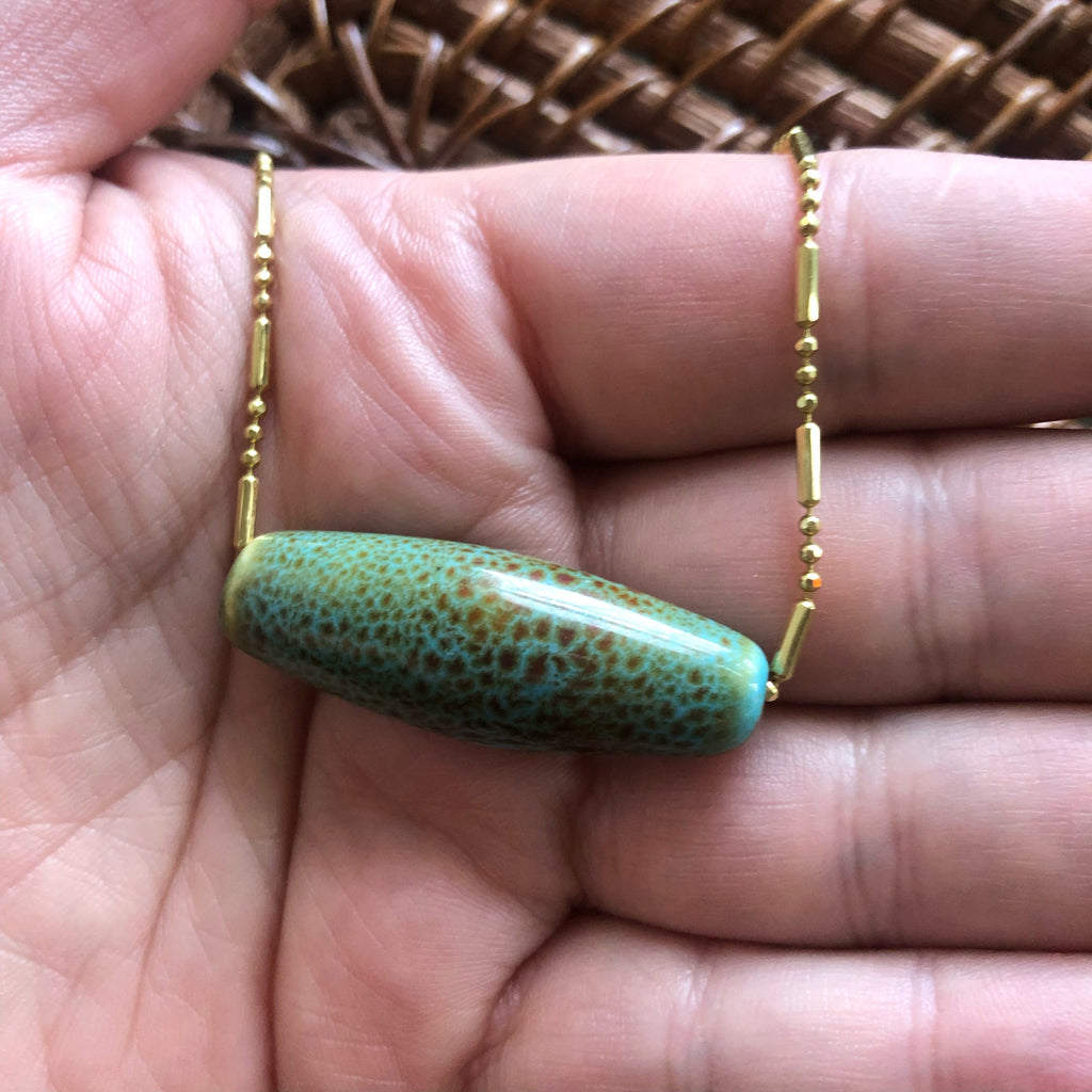 KSJ X Vintage Ceramic Bead Necklace