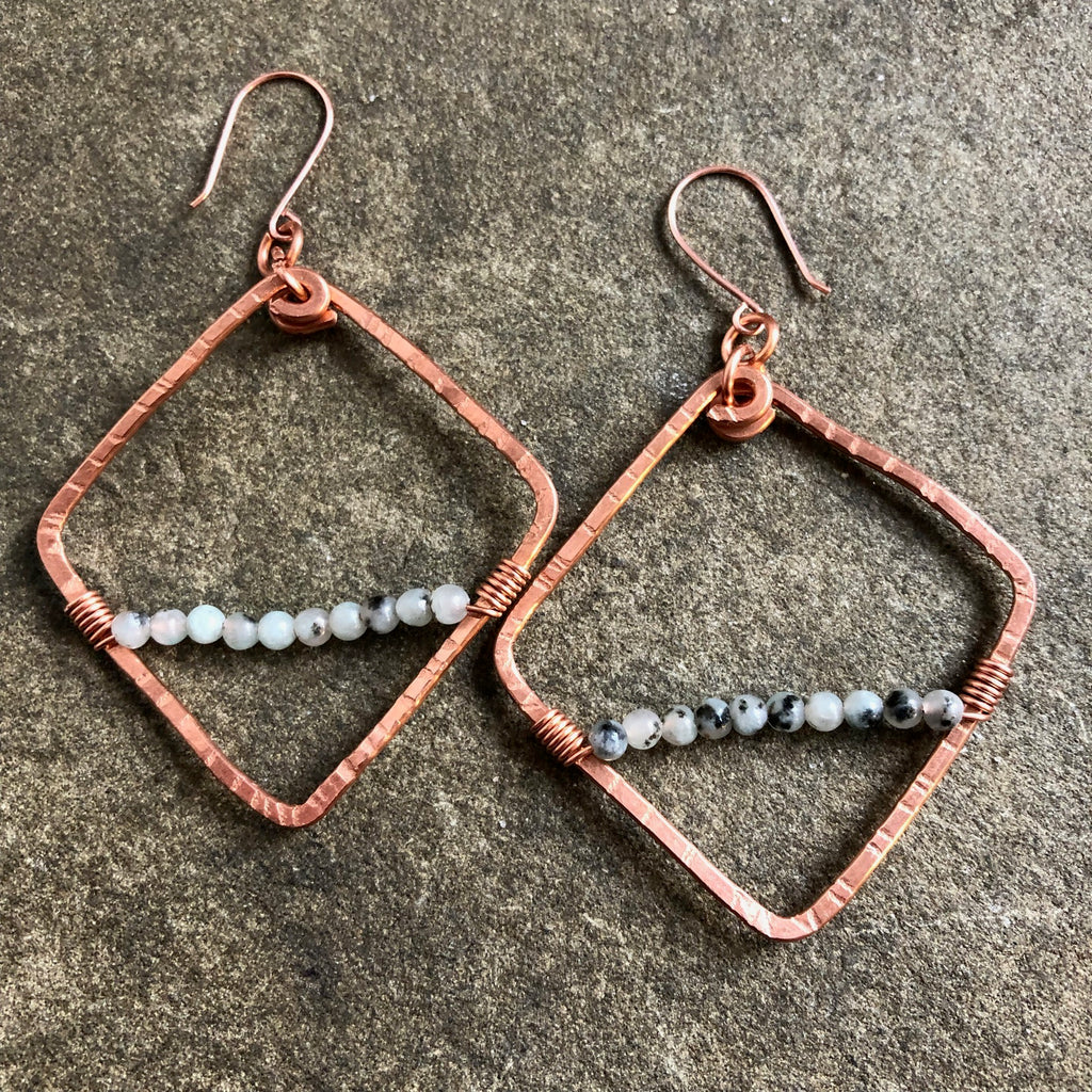 Chunky Copper + Amazonite Shields