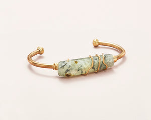 Prehnite Crystal Cuff