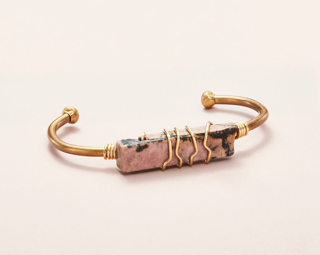 Rhodocrosite Crystal Cuff