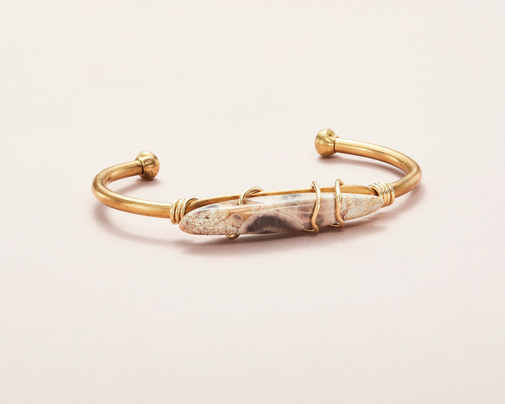 Ocean Jasper Crystal Cuff