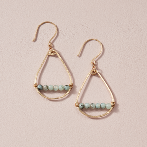 Gold Droplets || Amazonite