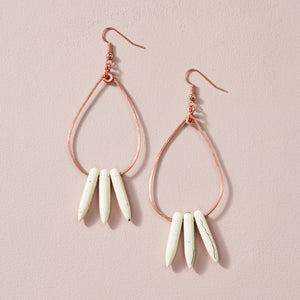 Spiked Trio Droplet Earrings