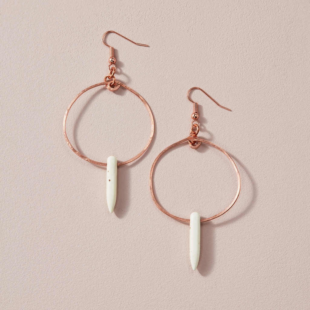 Spiked Hoop Earrings