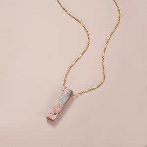 Rhodocrosite Crystal Point Necklace