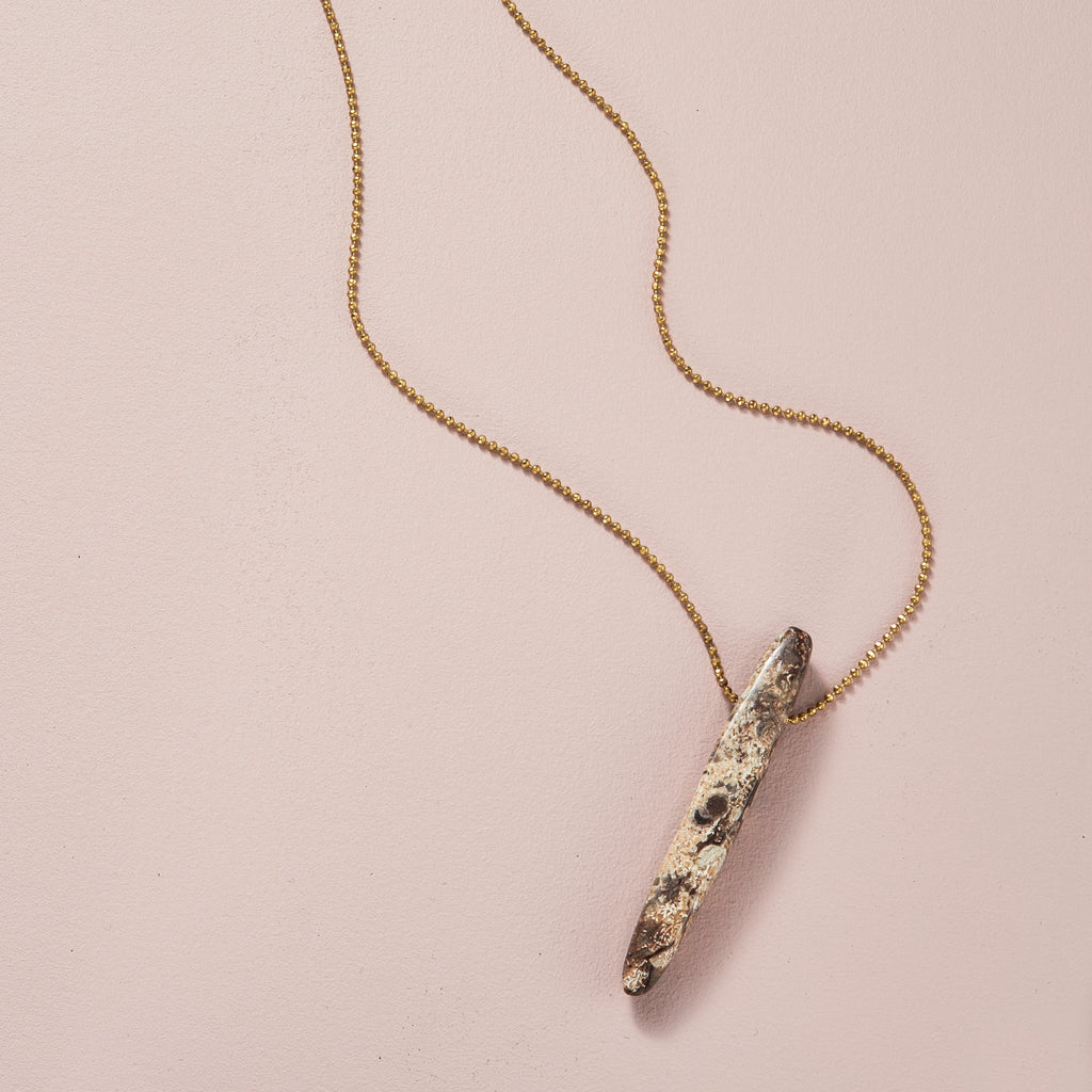 Ocean Jasper Crystal Point Necklace
