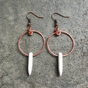 Spiked Hoop Earrings