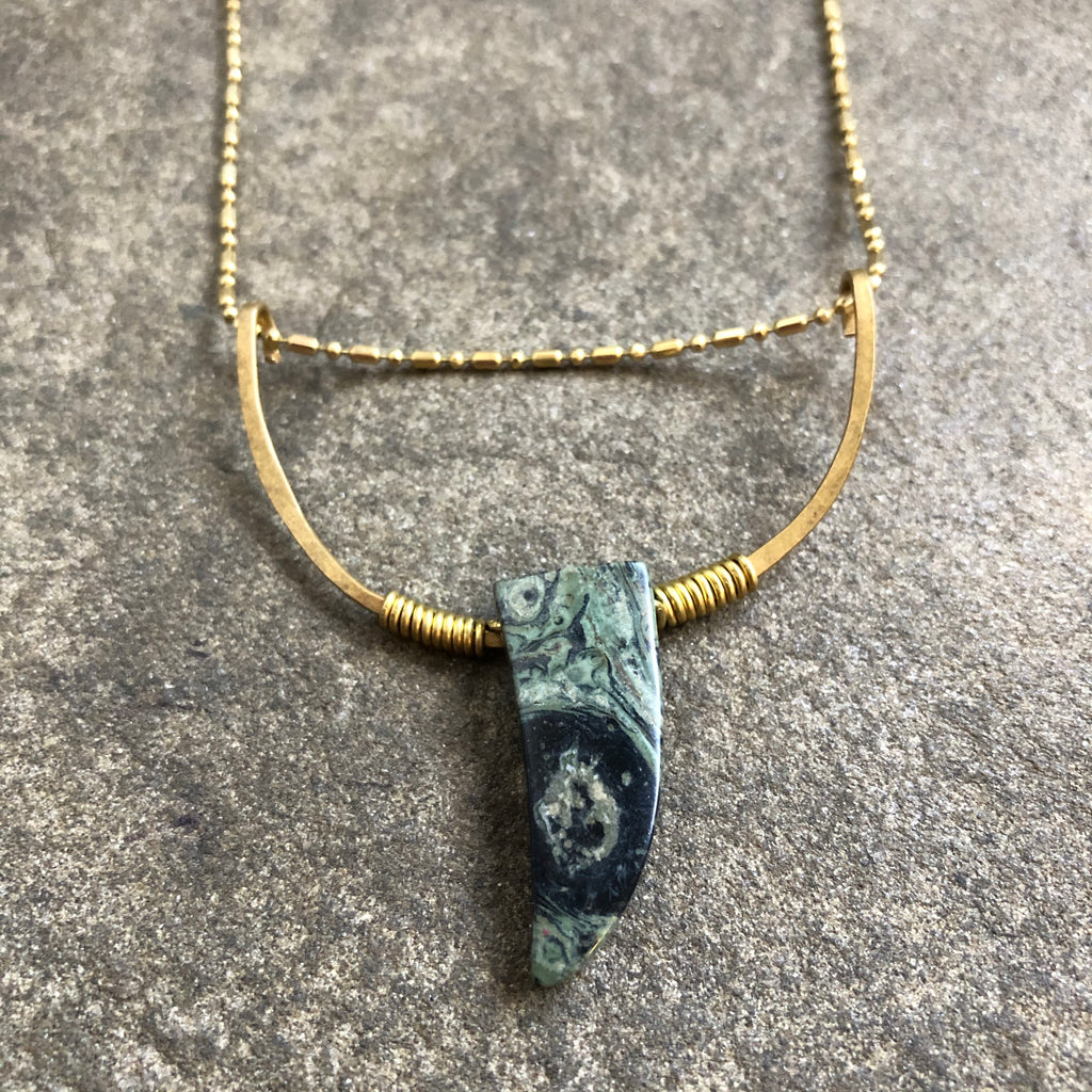 Arc of Brass with Kambaba Jasper Talon