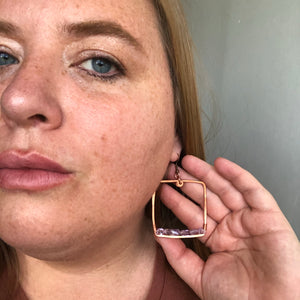 Copper + Amethyst Cubes