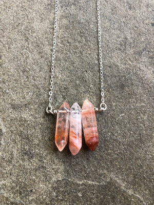 Red Rutilated Quartz Trio