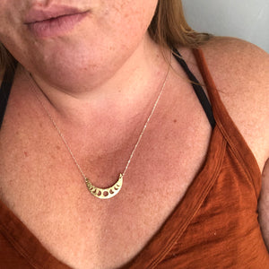 Phases of the Moon Eclipse Necklace